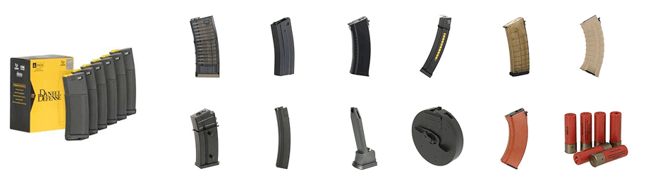 Ukázka zásobníků CYMA